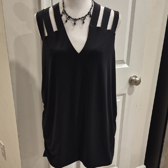 Black Strappy Tank, PTP 22 1/2 - Picture 1 of 5